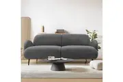 Levede Cloud Sofa 3-Seater Sherpa Fleece Grey