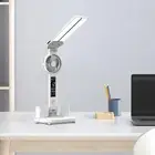 LED Desk Lamp Table Lamp with Fan USB Rechargeable Touch Control Multifunctional