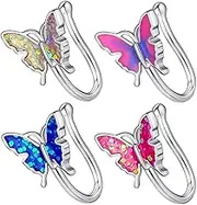 SHERCHPRY Elegant Nose Clip Fake Nose Rings Set Cuffs Decorations for Women Accessories