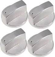 DIYEAH 4Pcs Gas Stove Switch Knobs Right Angle Burner Control Knobs Ergonomic Design for Easy Installation Compatible with Cooktops Finish