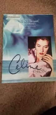 Sheet Music Because You Loved Me Celine Dion 1996 Original Sheet Music Edition