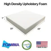 Foamma 23" x 23" Upholstery Foam Cushion Seat Replacement Square Cushion