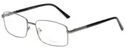 Calabria Enhance 4053 Rectangular Reading Glasses +7.00 Shiny Gunmetal Silver Me
