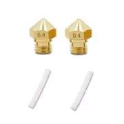2 pcs MK10 M7 Extruder Nozzle 0.4mm and 2pcs PTFE Tube kit, for Wanhao