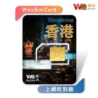 在飛比找momo購物網優惠-【威訊WaySim】香港/澳門 4G高速 吃到飽網卡 10天