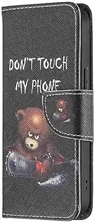 MojieRy Phone Cover Wallet Folio Case for Samsung Galaxy A70, Premium PU Leather Slim Fit Cover for Galaxy A70, 2 Card Slots, Steady Strong, Black & Brown