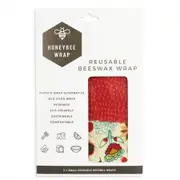Honeybee Beeswax Food Wraps - Twin Set Small