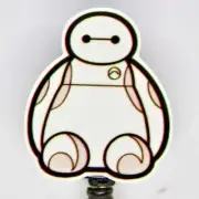 Big Hero 6 Baymax Badge Reel ID Holder Disney Medical Nurse Healthcare
