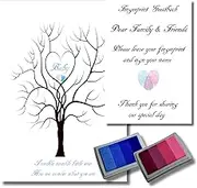 Baby Shower Finger Print Tree Boy or Girl Gender Reveal Prediction Game Twinkle Twinkle Little Star