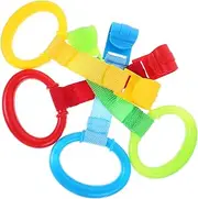 Vaguelly Walking Assistant Rings 8pcs Crib Pull Rings Small Cot Handle Ring Encourage Standing Walking