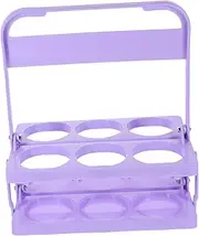 MERRYHAPY Collapsible Beer Bottle Basket for Home Portable Drink Carrier Handle 6-Pack Beer Rack for Ktv Folding Bottle Organizer
