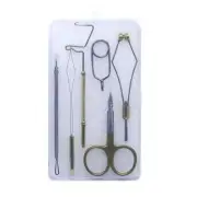 Fly Tying Tools 6PCS Combo Fly Tying Kit Bobbin Holder Threader Whip Finisher...