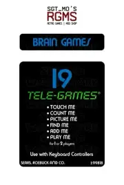 Atari 2600/Sears Tele-Games Replacement Label - Brain Games
