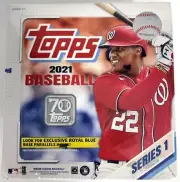 2021 Topps Series One Baseball Box 16 Mega Packs Factory Sealed Royal Blue Base
