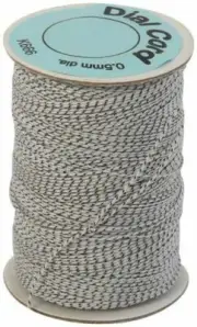 15M Valve Tube Dial Cord Vintage Radio Repair 0.5mmØ Black/ White Nylon Cord