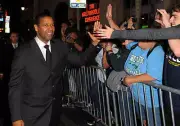 Actor Denzel Washington at "The Book Of Eli" premiere held at Grau- Old Photo