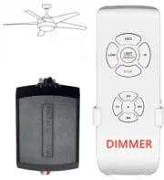 Nexete Ceiling Fan & Light Dimmer Remote Control Kit Fan Timing Speed & Dimmer