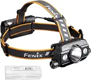 Fenix HP30R v2.0 Black 3000 Lumen Heavy-Duty Rechargeable Headlamp with Spotlight & Floodlight, Detachable Battery Pack
