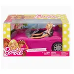 ✔韓國 ◤WITH SHIM◢ BARBIE 芭比娃娃和粉紅敞篷車玩具