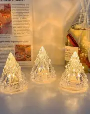 Diamond Christmas Tree Light Crystal Ice Mountain Lamp