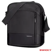 在飛比找PChome24h購物優惠-SWICKY~ 型男輕量休閒肩背包(黑)
