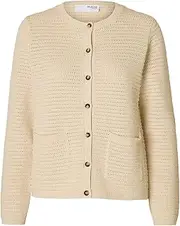 [SELECTED FEMME] Women's Slfvinna LS Structure Knit Cardigan Noos