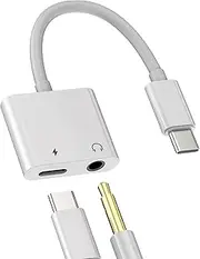 for iPhone Jack Adapter(2 Pack)2in1 for Apple MFI Certified Lightning Cable Charger 3.5mm Jack to Earphone Accessory for Ipad Air 14 13 12 11 Pro Max 7 8 Plus X Aux Headphone Car Audio Earphone Cable