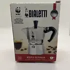 Bialetti Moka Pot Express Italian & Espresso Coffee Maker 1 Cup Silver 60 Ml 2oz