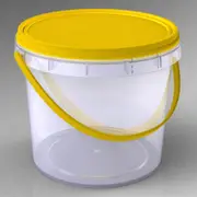 6x 2.3L Tamper Proof Lid Honey Barrel Food Grade Plastic Storage Container Bucket
