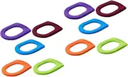 SHINEOFI 2sets Colorful Toilet Seat Cover Pads Soft Warm and Durable Closestool Mats for Home Bathroom Practical and Stylish Design for Comfort Random Colors Random Color 5pcs*2