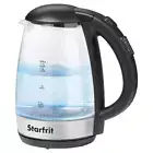 7-Cup Black Cordless Electric Kettle with Variable Temperature Controls
