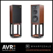 Wharfedale Linton w/stands Bookshelf Speakers - (Black,Mahogany,Walnut Finishes)