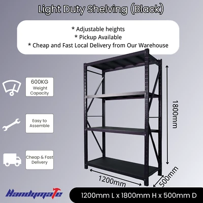 1.8MX1.2MX0.5M 600KG Garage Warehouse Steel Storage Shelving Shelves
