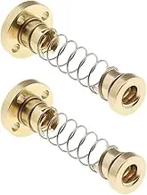 EMSea 2pcs T Thread T8 Anti Backlash Spring Loaded Nut Elimination Gap Nut for 8mm Acme Thread Rod Lead Screws for 3D Printer T8 Lead Screw for Pitch 2mm Lead 4mm