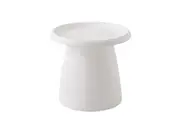 ArtissIn Coffee Table Mushroom Nordic Round Small Side Table 50CM White
