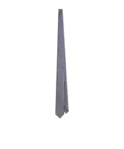 silk tie One size Gray
