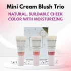 LAURA MERCIER Glow & Go Forth Mini Moisturizing Cream Buildable Blush Trio -NEW!