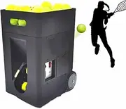 Tennis Ball Machine - Battery Powered Launcher for Beginner and Intermediate Players, Holds up to 100 Balls, Smartphone Controlled