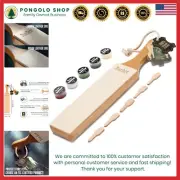Large Double-Sided Leather Strop with Ultra Fine Polishing Compounds - 12.6 inch