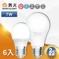 在飛比找momo購物網優惠-【DanceLight 舞光】6入 7W 小瓦數 LED球泡