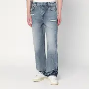 [Represent] Washed blue jeans with rips 36 Blue