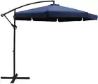 Outdoor Umbrella 3M Navy Cantilever Umbrellas Stand Sun Beach Garden