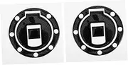 Zerodeko 2pcs Motorcycle Tank Pad Stickers Durable Gas Cap Decal for Various Models Effortless Installation Unique Design for Enhanced Appearance Fit