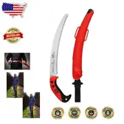 Lightweight 13-Inch Pruning Saw with Impulse-Hardened Blade - Red/Silver/Black