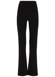 Norma Kamali Bootcut Stretch-jersey Trousers - Black - XL (UK16 / XL) XL (UK16 / XL)