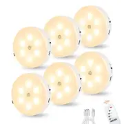 Puck Lights with Remote Control, Under Cabinet Lighting with Magnetic, Cordle...