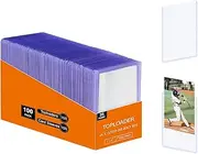 CardNovux 200 Card Sleeves Top Loads for Cards, Hard Plastic & Soft Sleeves, 100ct Hard + 100ct Soft, 3"X4", Baseball, Football, Sports, Game Cards
