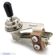 Right Angle 3-Way Toggle Switch for 3 Pickup Guitars - Made in Japan - Nickel