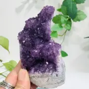 299g Natural Amethyst Geode Mineral Specimen Crystal Quartz Energy Decoration