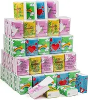 HAIFOTRVA 200Pcs Bible Tissues Travel Size Bulk,3 Ply Mini Pocket Tissues Travel Packs Bulk with Bible Verse 2000 Sheet Small Individual Christian Tissue for Church,Homeless Gifts,Wedding(Mixed Color)